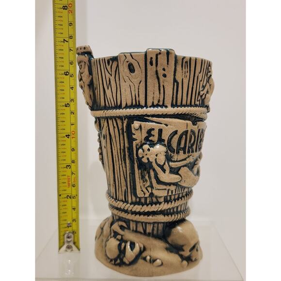 New Rare EL CARIBE Bar Pasadena Tiki Mug Mermaid Sea Crab Skull By TIKI FARM - Picture 12 of 13